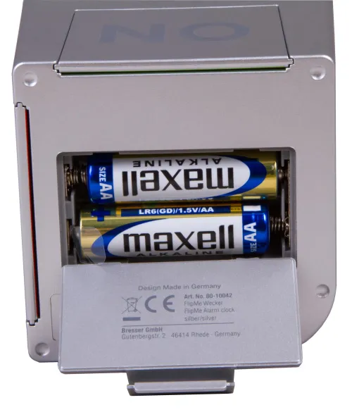 снимка Настолен будилник Bresser FlipMe Alarm Clock, сребрист,  9