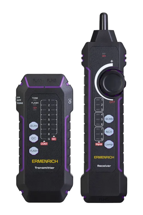 снимка Тестер за мрежови кабели Ermenrich NetGeeks NP35,  3