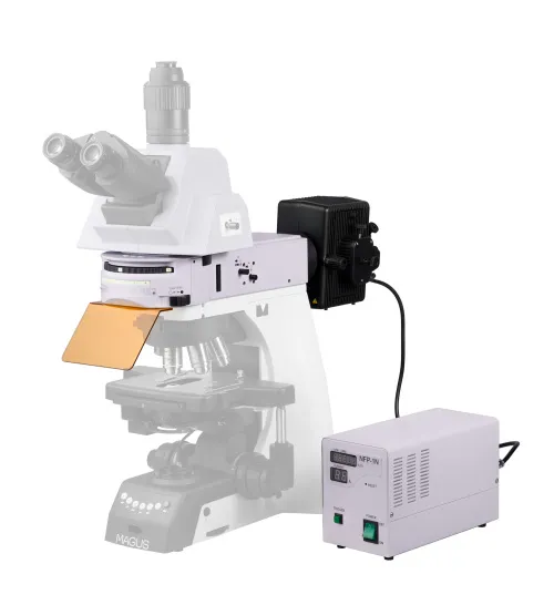 изображение Eпи-флуоресцентна приставка MAGUS Epi-FL06, живачна лампа, флуоресцентни филтърни кубчета В/G/UV/V/R/FITC/TRITC/DAPI,  16