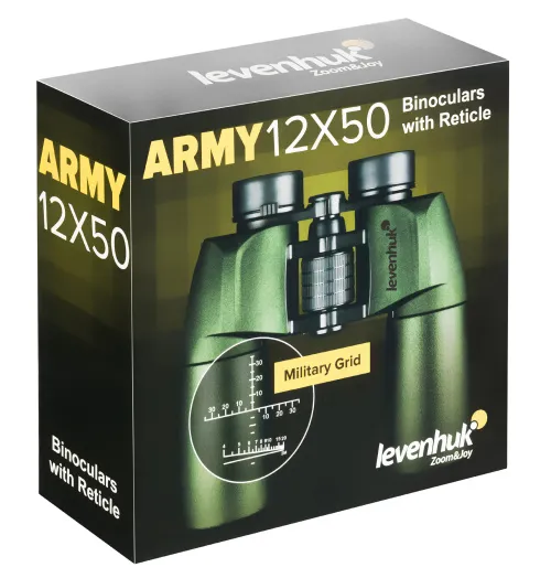 картинка Бинокъл с решетка Levenhuk Army 12x50,  14