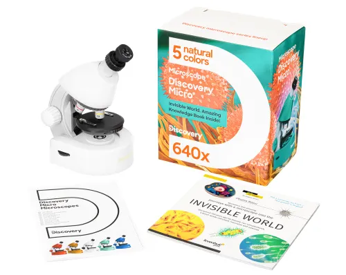 снимка Микроскоп Levenhuk Discovery Micro с книга,  4
