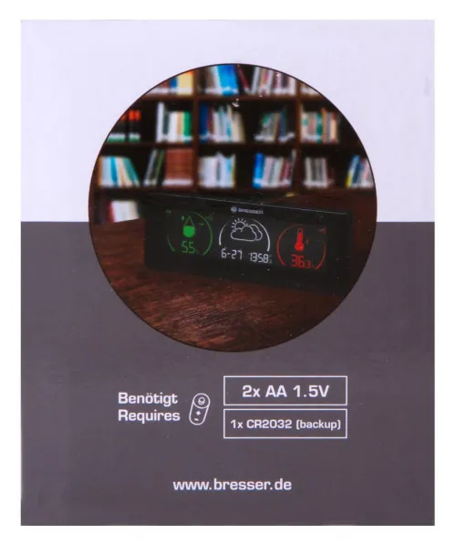 снимка Метеорологична станция Bresser Temeo Life с цветен дисплей черна,  13