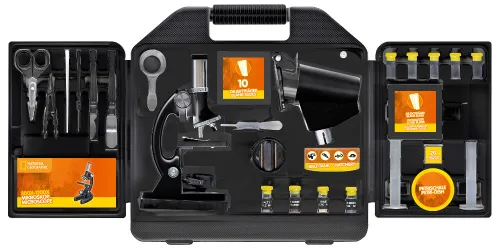 картинка Микроскоп Bresser National Geographic 300x-1200x (включен е калъф),  2