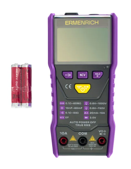 снимка Цифров мултиметър Ermenrich Zing TC20,  2