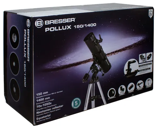 изображение Телескоп Bresser Pollux 150/1400 EQ3,  9