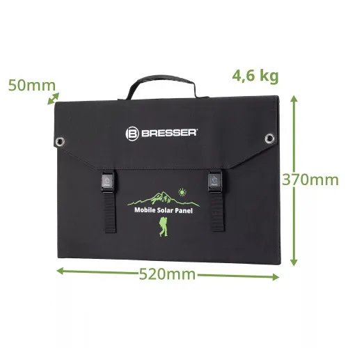 изображение Мобилно слънчево зарядно устройство Bresser 120 вата с USB,  6