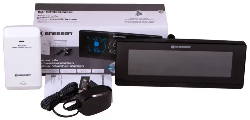 снимка Метеорологична станция Bresser Temeo Life с цветен дисплей черна,  2