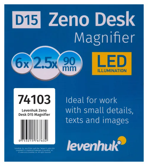 картинка Лупа Levenhuk Zeno Desk D15,  12