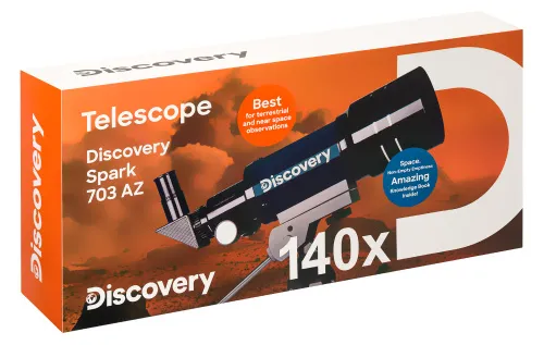 снимка Телескоп Levenhuk Discovery Spark 703 AZ с книга,  12