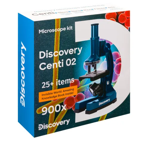 картинка Микроскоп Levenhuk Discovery Centi 02 с книга,  14