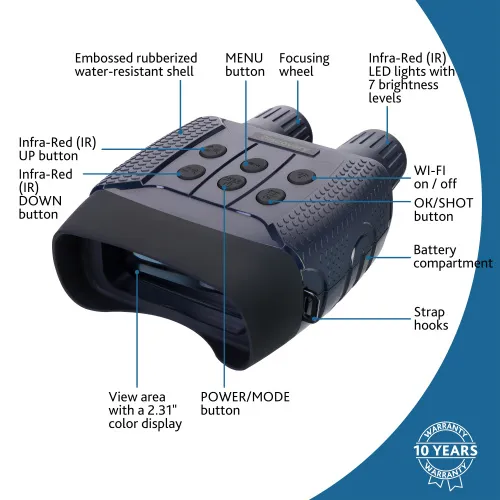 фотография Цифров бинокъл за нощно виждане Levenhuk Discovery Night BL20 с триножник,  15